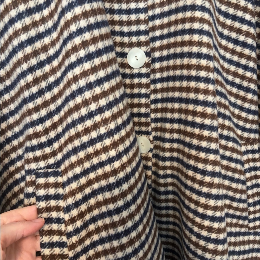 NWT Mus & BomBon Saja Cape Brown Check Plaid (Cuadros Marrón) | Made in Spain - Picture 13 of 15